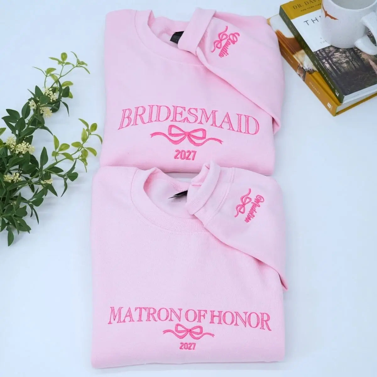 Personalized Bridal Party Embroidered Sweatshirt - Ideal Wedding Gift