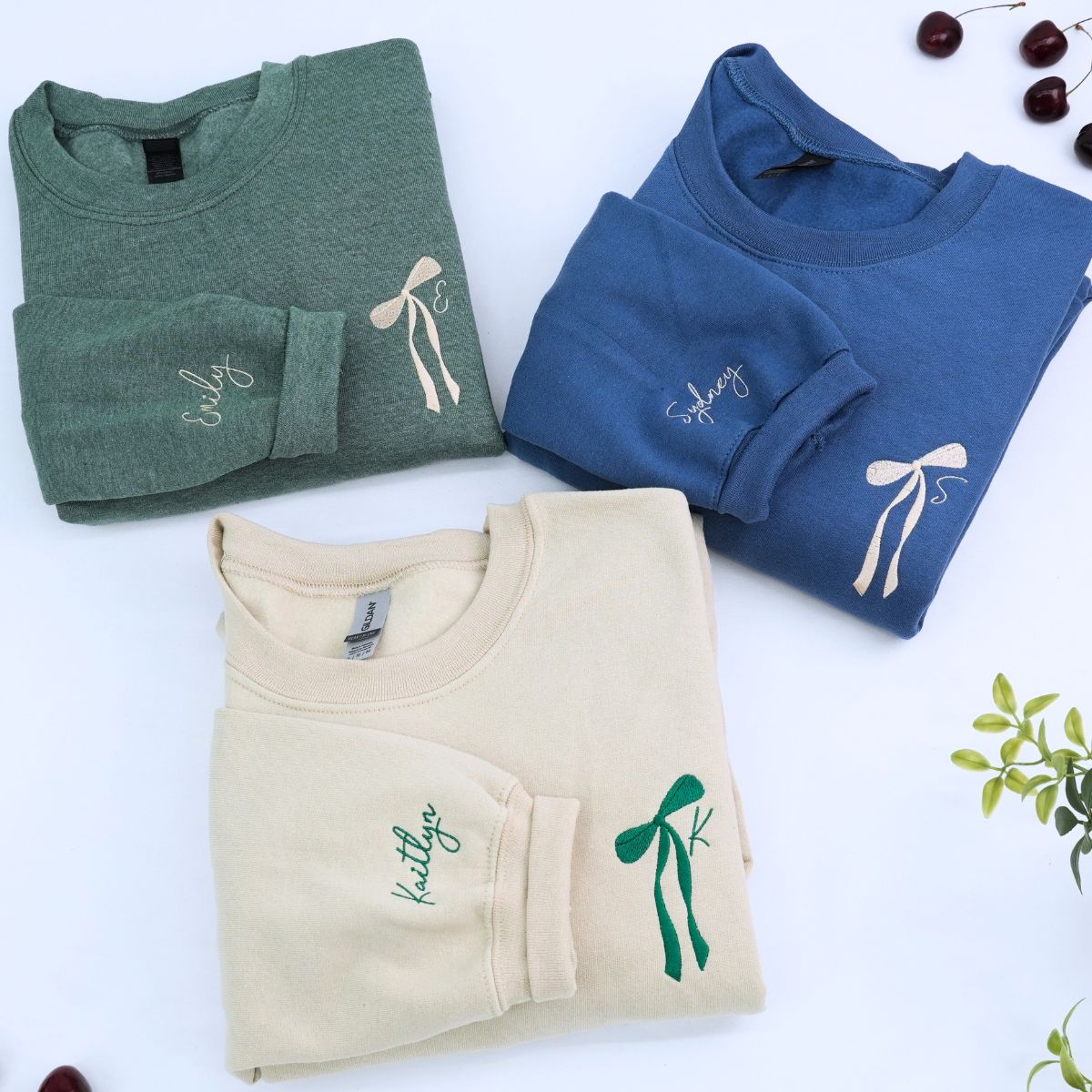 Personalized Initial Coquette Bow Bridal Party Shirt - Custom Embroidered Gift