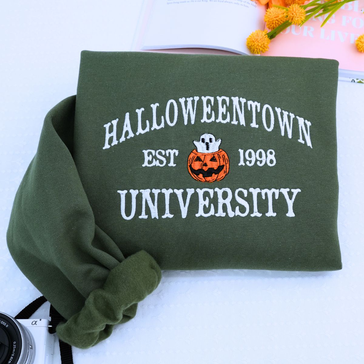 Embroidered Halloweentown University Fall Shirt & Hoodie