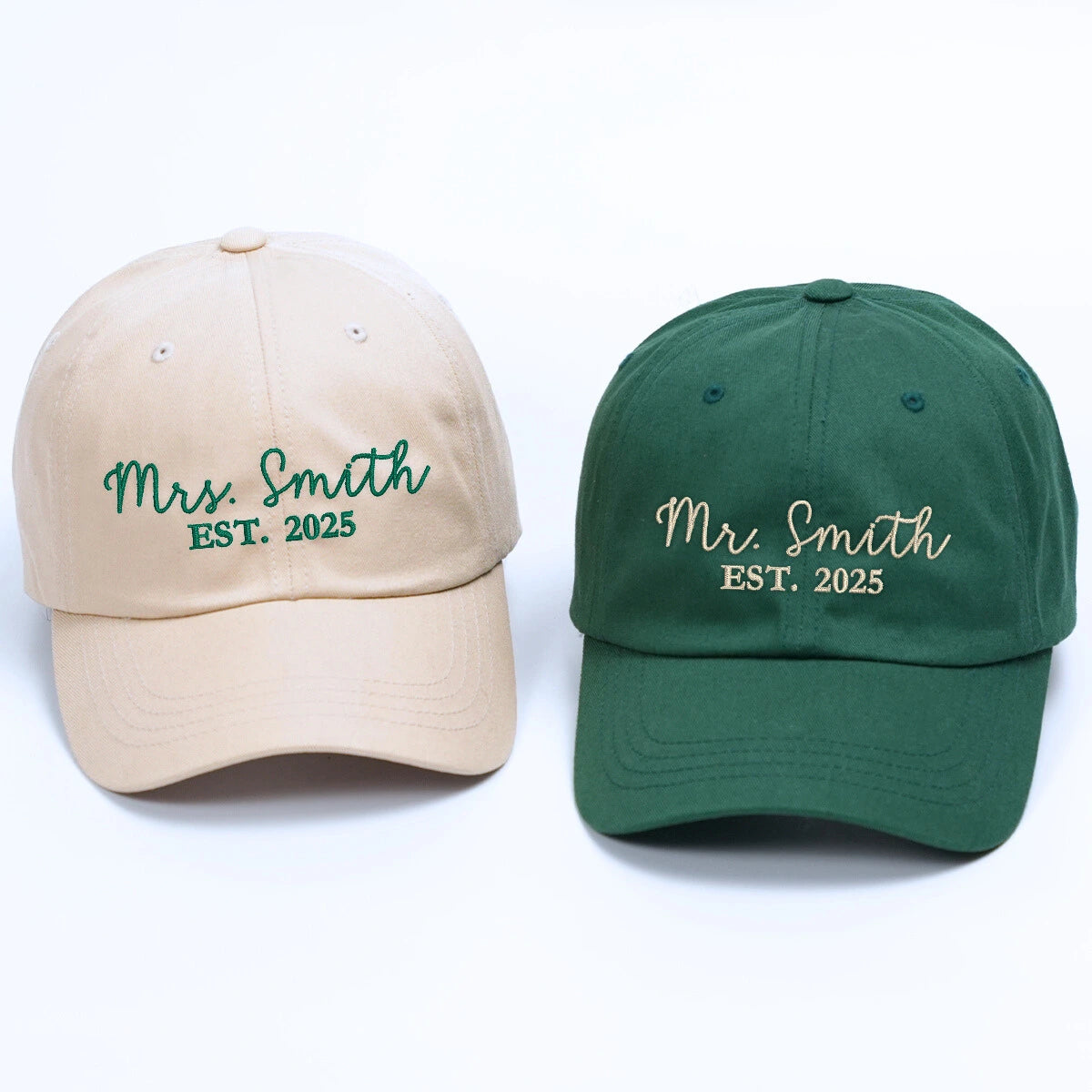 Personalized Last Name Embroidered Engagement Hat