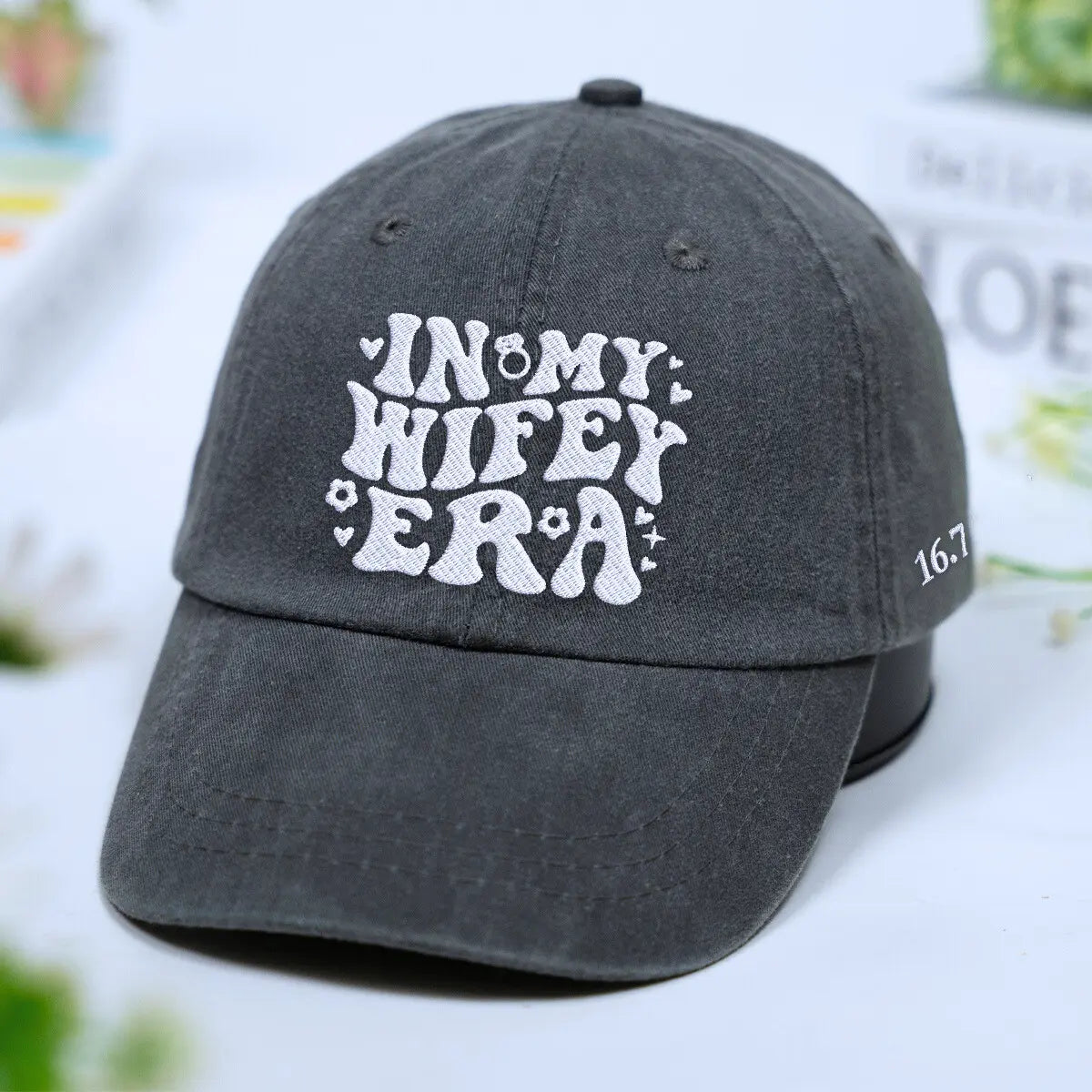 Personalized Embroidered Wifey Era Baseball Cap - Bride Gift