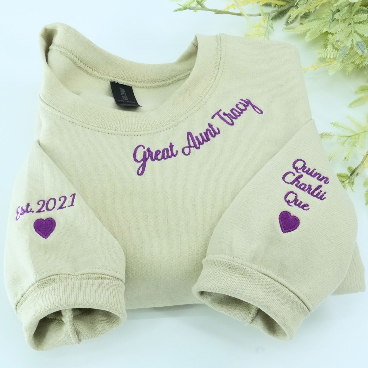 Embroidered Great Aunt Tracy Custom Shirt or Hoodie