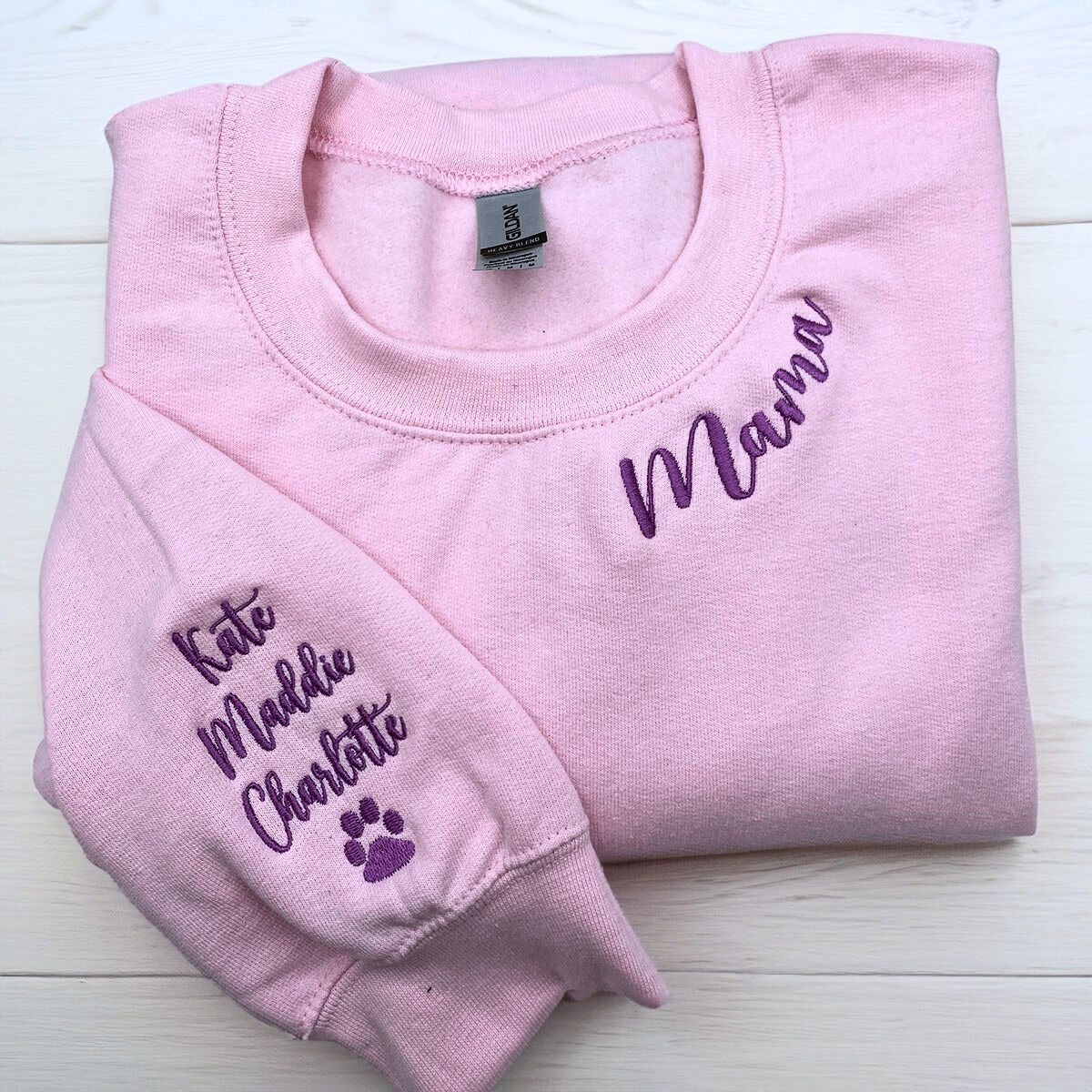 Custom Embroidered Mama Unisex Sweatshirt & Hat Set