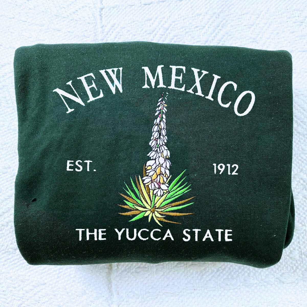 Embroidered New Mexico Yucca State Sweatshirt - Premium Quality