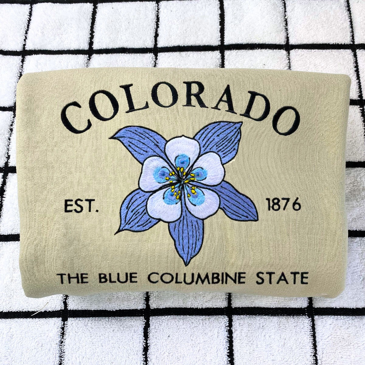 Colorado State Blue Columbine Embroidered Sweatshirt - Premium Comfort