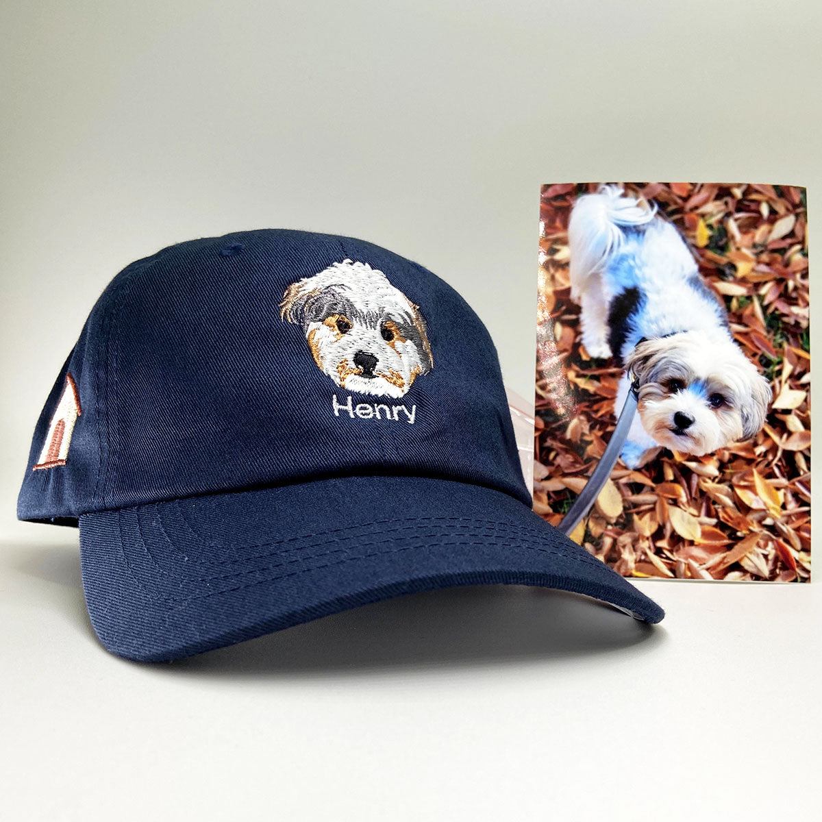 Custom Embroidered Pet Hat - Charming Dog Design