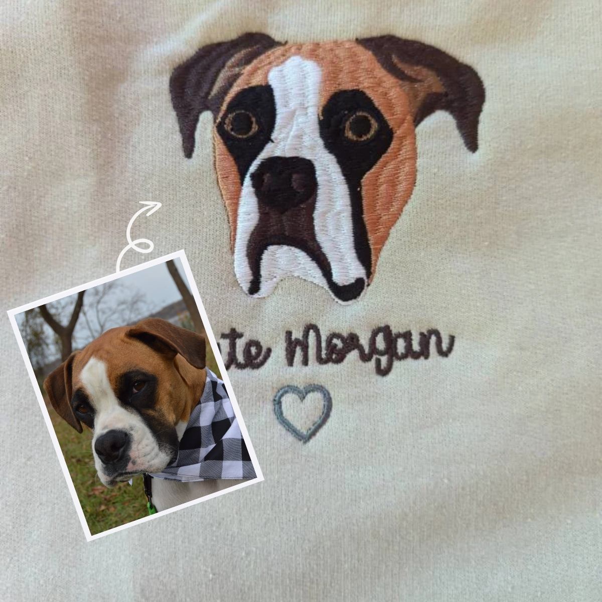 American Bulldog Embroidered Sweatshirt | Personalized Dog Lover Gift