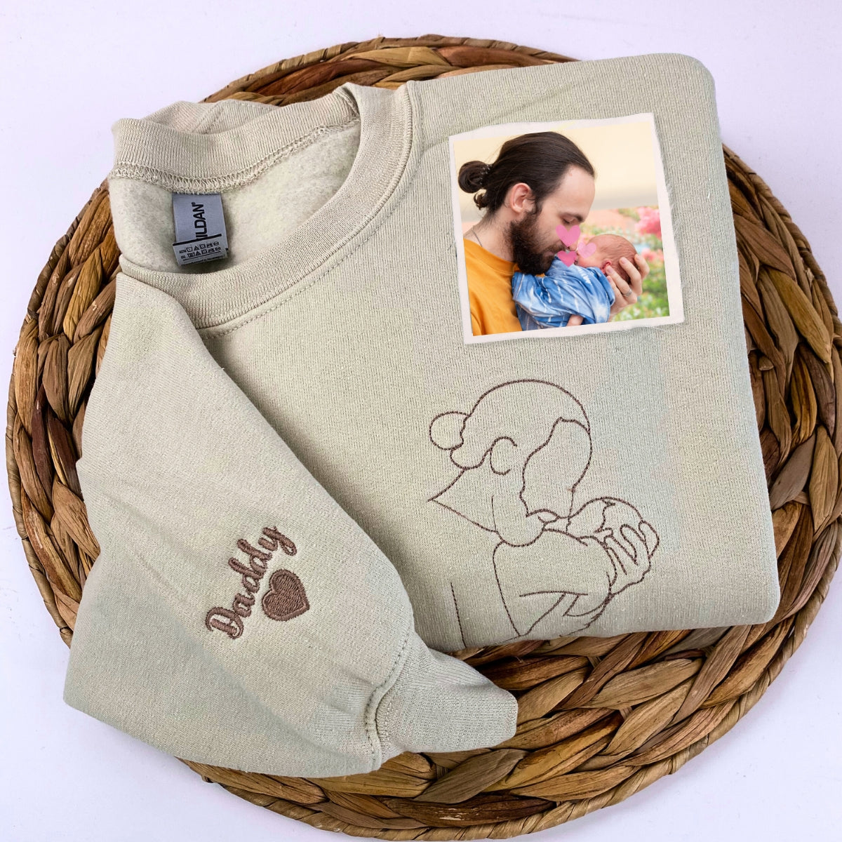 Personalized Father Daughter Photo Hoodies | Cozy Bond Sweatshirts