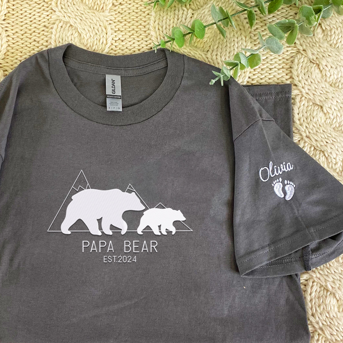 Embroidered Papa Bear Comfort Shirt - Stylish & Comfy