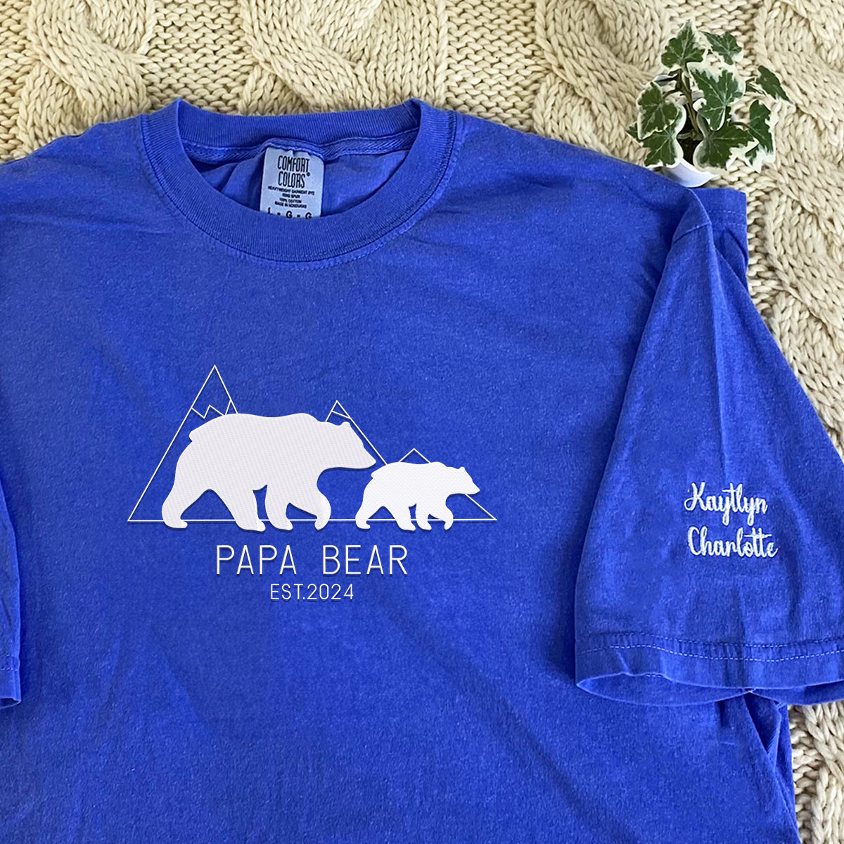 Embroidered Papa Bear Comfort Shirt - Stylish & Comfy