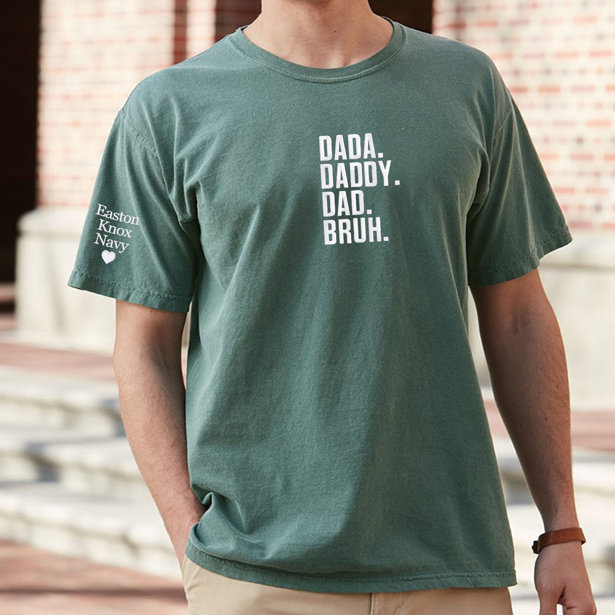 Embroidered Custom Dad Title Shirt - Personalized Statement Wear