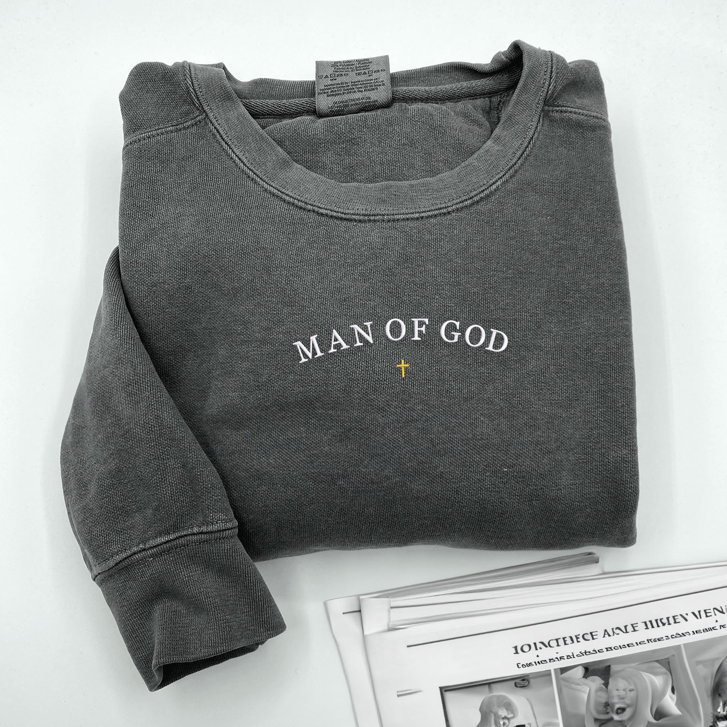 Faithful Declaration Embroidered Christian Sweatshirt