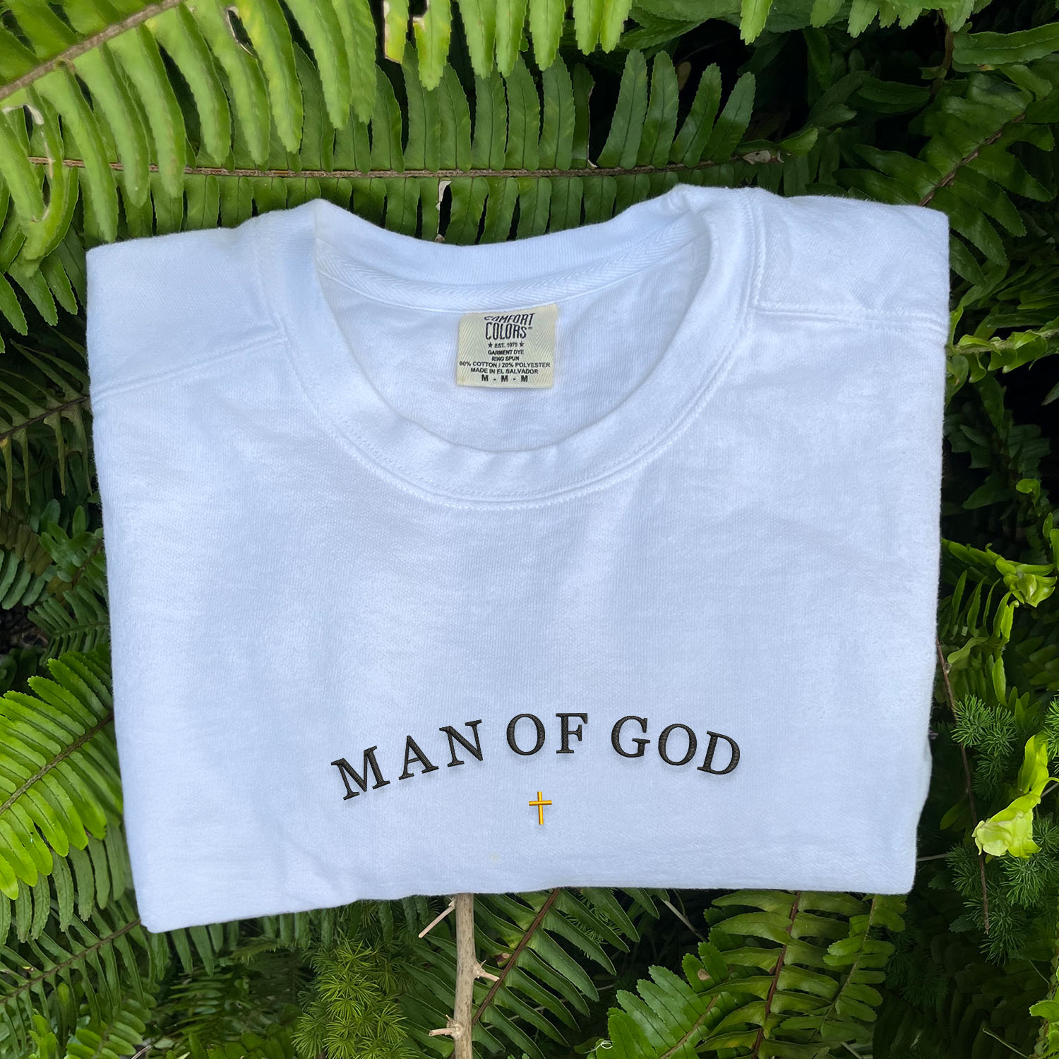 Faithful Declaration Embroidered Christian Sweatshirt