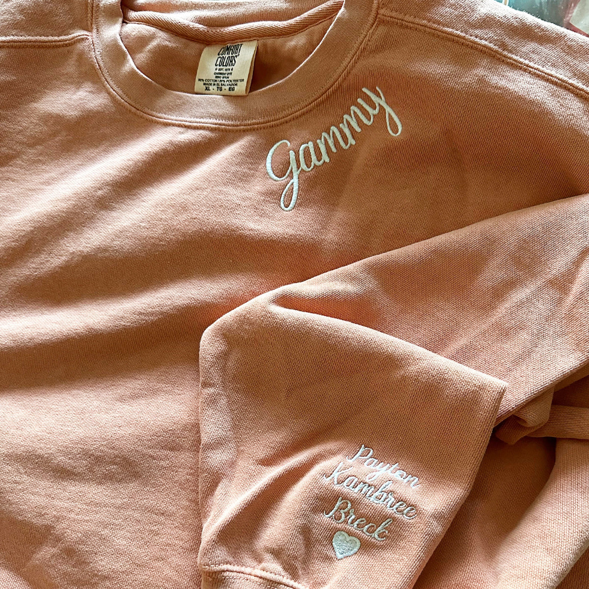 Personalized Mamaw Family Names Shirt | Comfort Color Soft Fabric
