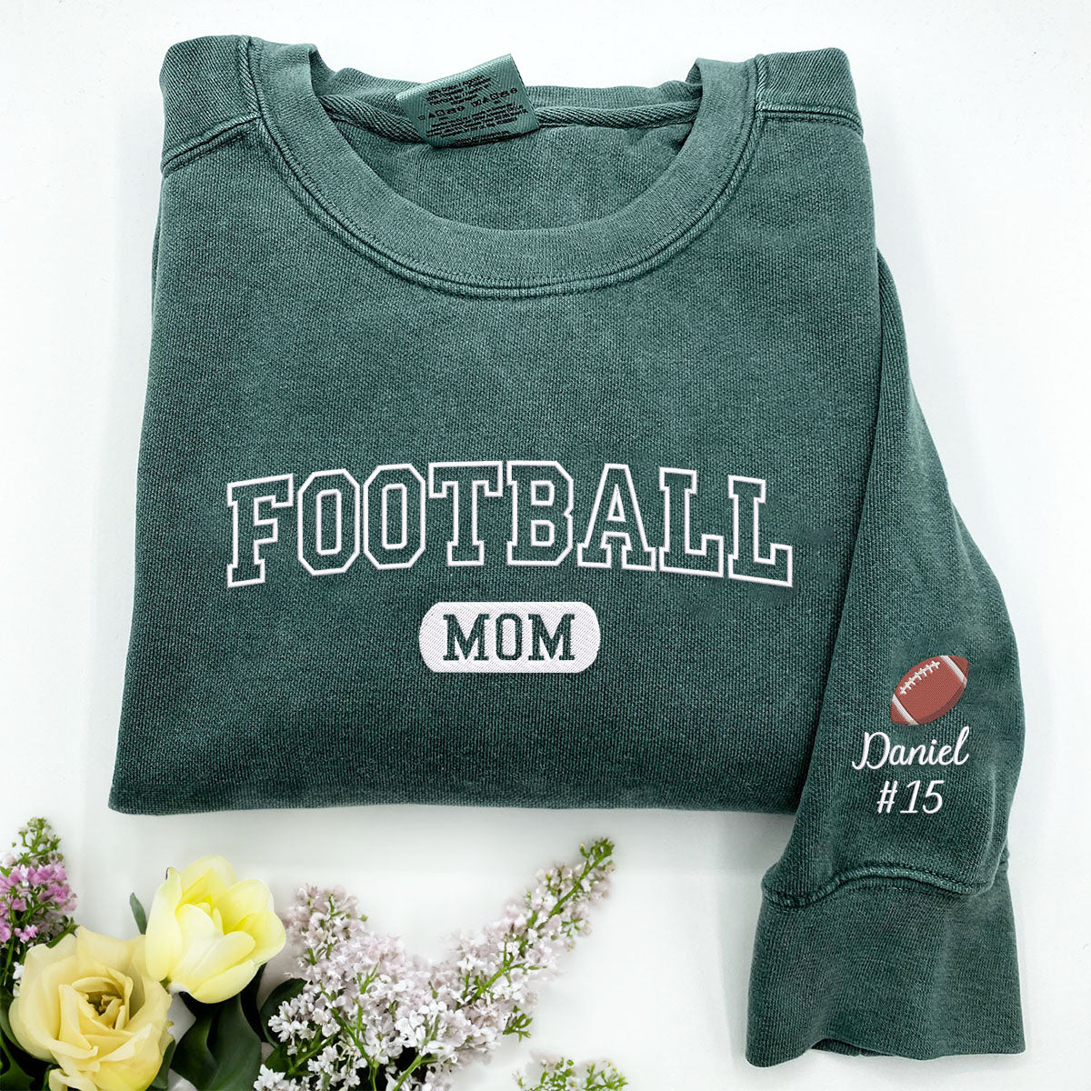 Football Mom Embroidered Logo Shirt | Comfortable Support Wear