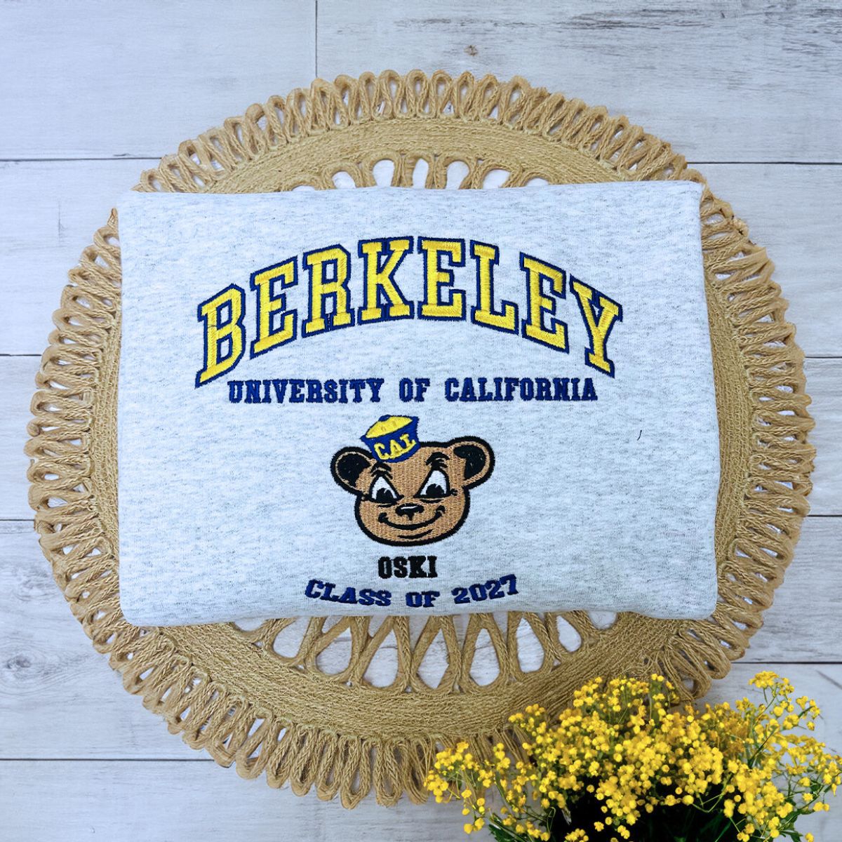 Embroidered University Comfort Sweatshirt | Premium Varsity Style