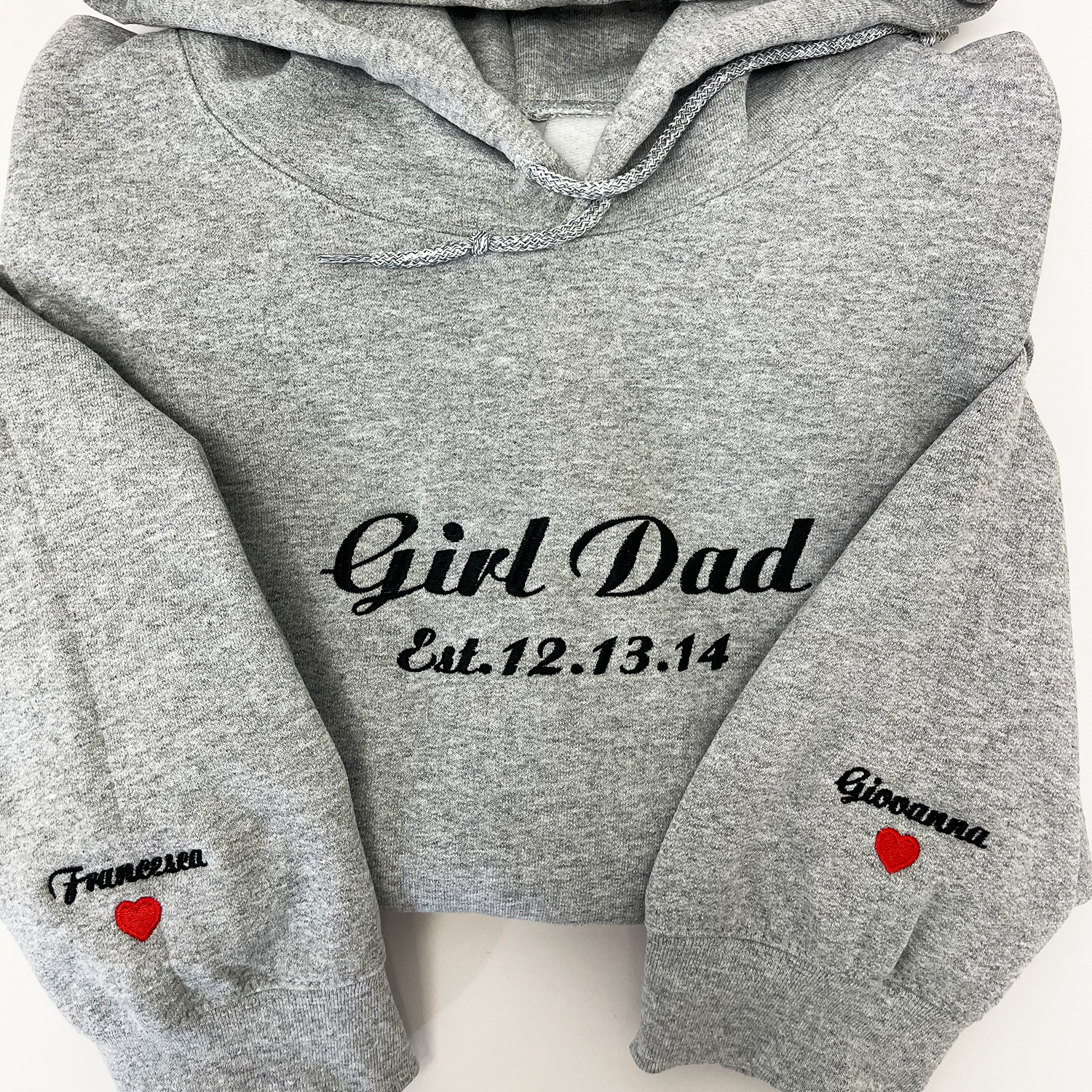 Womens Black Embroidered Cotton Sweatshirt