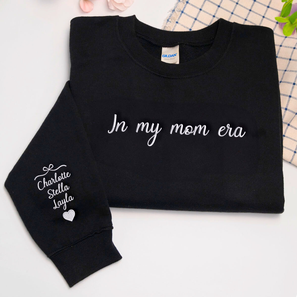 Mom Era Embroidered Sweatshirt & Hoodie, Trendy Gift for New Mom