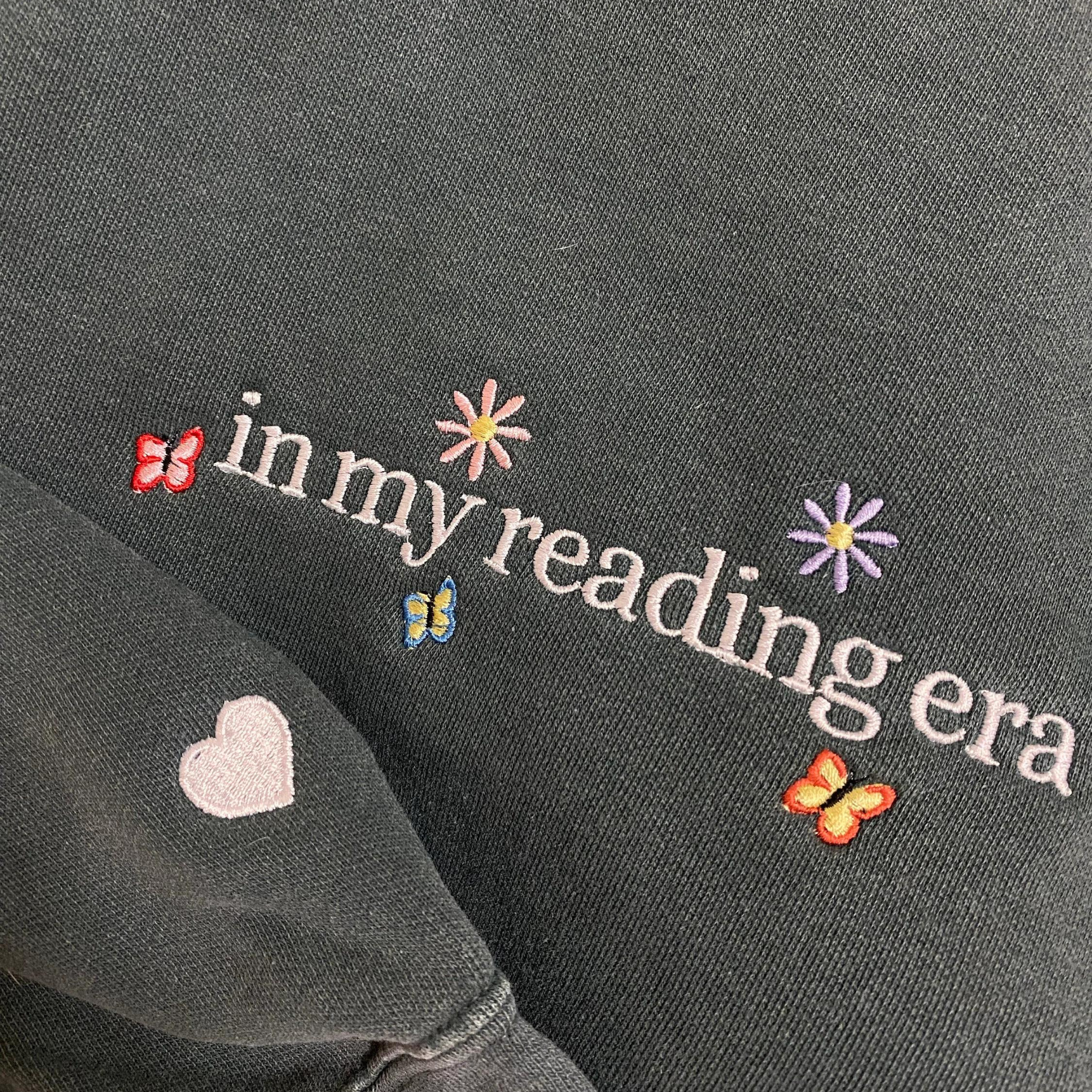 EnchantingIn My Reading EraEmbroidered Sweatshirt