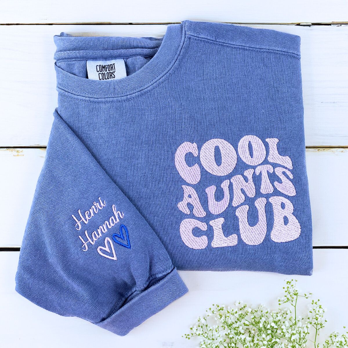 Custom Embroidered Cool Aunts Club Shirt | Personalized Gift