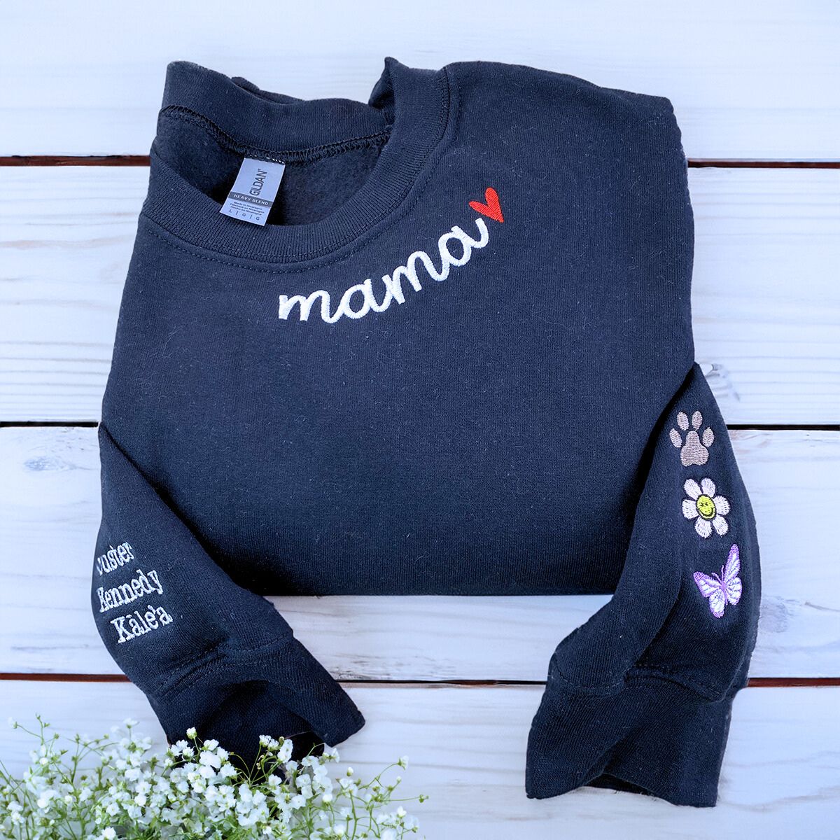 Personalized Embroidered Auntie Sweatshirt or Hoodie for New Aunts