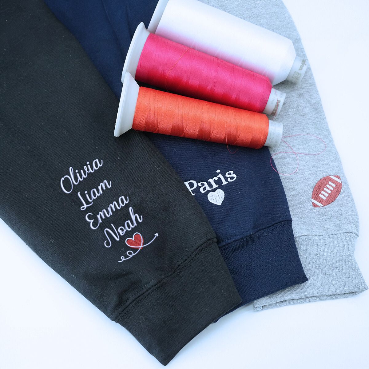 Personalized Grandkids Names Grandma Sweatshirt - Custom Embroidered Legacy Gift