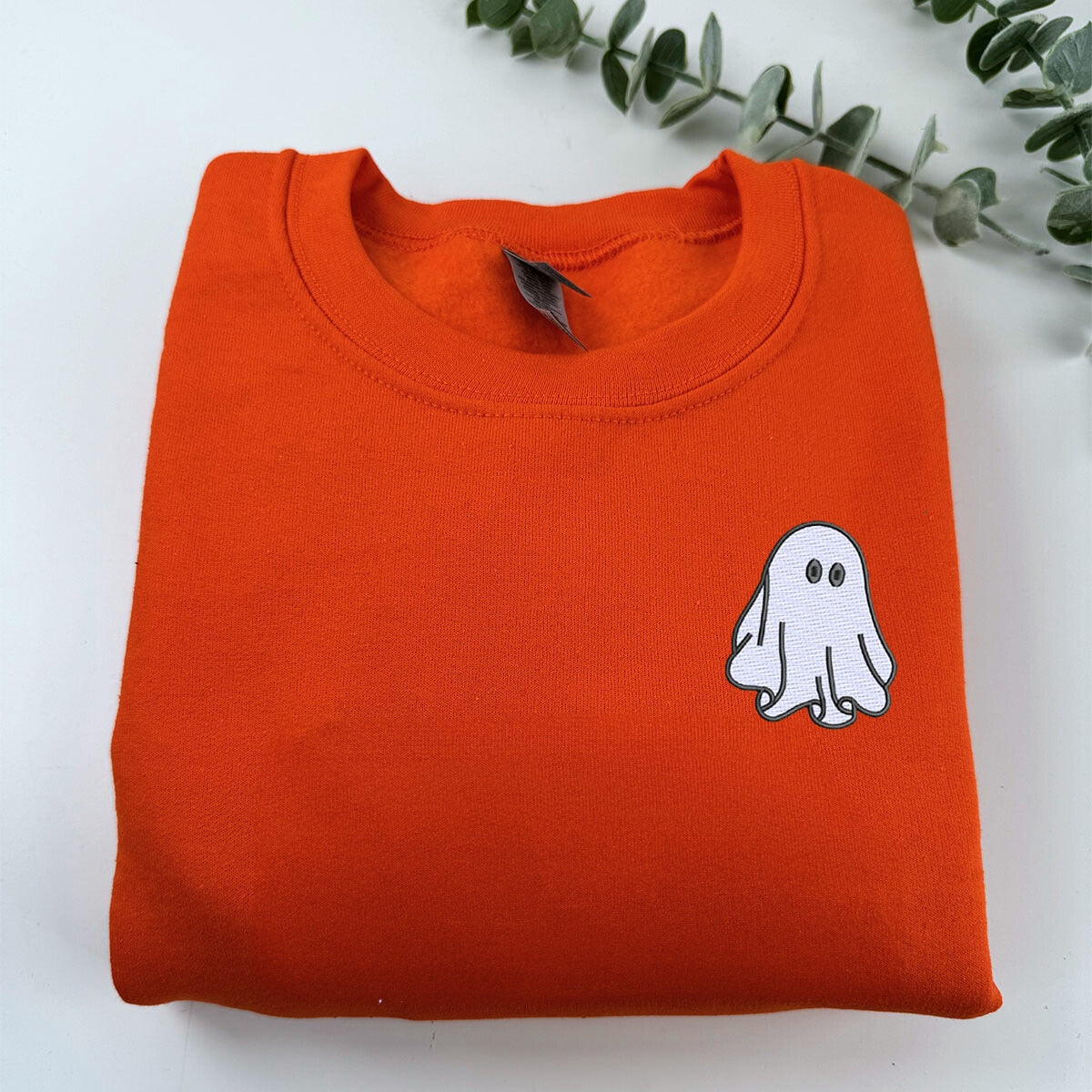 Halloween Ghost Crewneck Sweatshirt or Hoodie for Stylish Couples