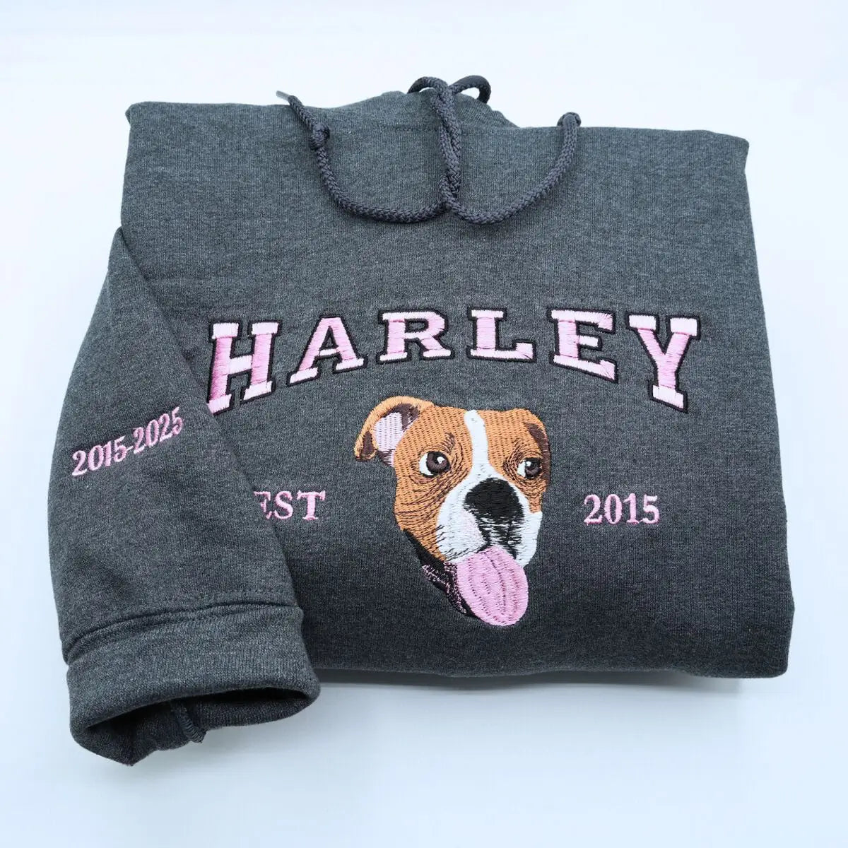 Custom Boxer Mom Embroidered Portrait Shirt - Personalized Dog Mom Gift