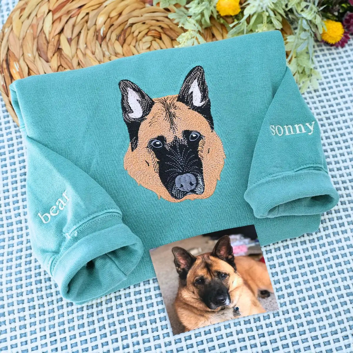 Personalized Embroidered German Shepherd Dog Mom Shirt for Pet Lovers