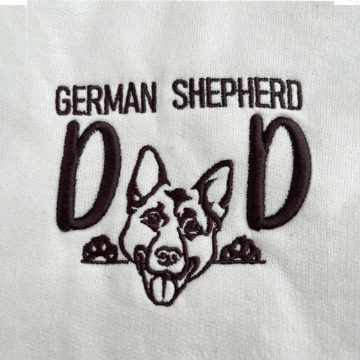 Personalized German Shepherd Embroidered Dog Dad Beanie - Black