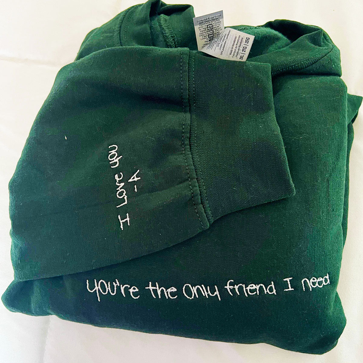 Personalized Handwritten Quote Sweatshirt