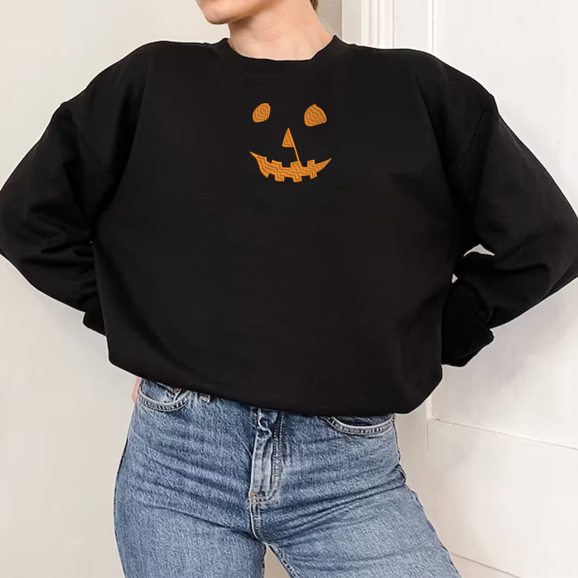 Vintage Halloween 1978 Pumpkin Embroidered Sweatshirt & Hoodie