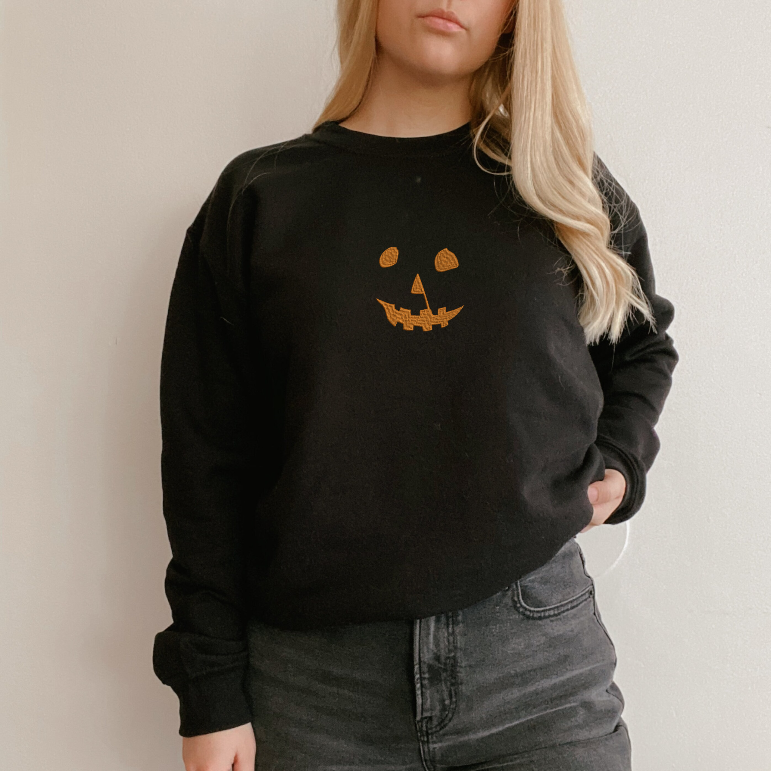 Vintage Halloween 1978 Pumpkin Embroidered Sweatshirt & Hoodie