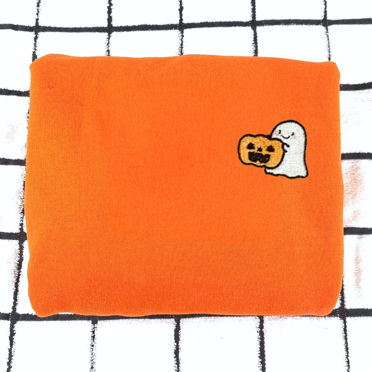 Embroidered Halloween Sweatshirt | Ghost Pumpkin Fall Hoodies