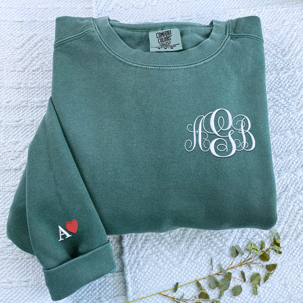 Monogram Custom Sweatshirt - Personalized Embroidered Style